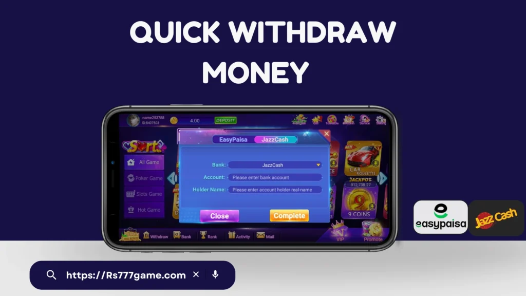 RS777 Game Instant Withdrawal Proof