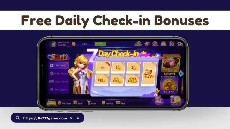 RS777 Daily Bonus Spin Feature