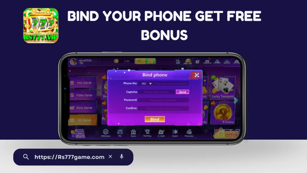 Bind Your Phone Number and Get Rewards on RS777